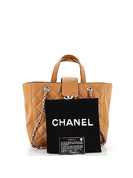 Chanel CC Box Shopping Tote Quilted Caviar Small (view 2)
