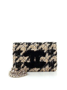 Chanel Wallet on Chain with Coin Purse Quilted Tweed with Shearling (view 1)