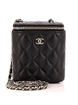 Chanel Vertical Classic Vanity Case with Chain Quilted Lambskin Small (view 1)