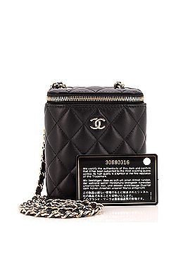 Chanel Vertical Classic Vanity Case with Chain Quilted Lambskin Small (view 2)