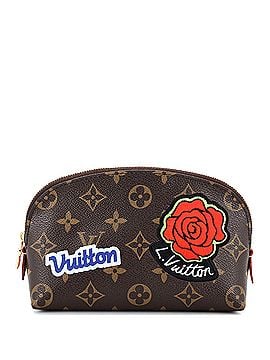 Louis Vuitton Cosmetic Pouch Limited Edition Patches Monogram Canvas (view 1)