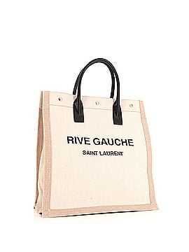 Saint Laurent Rive Gauche Shopper Tote Canvas Tall (view 2)