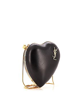 Saint Laurent Love Heart Chain Box Clutch Leather Small (view 2)