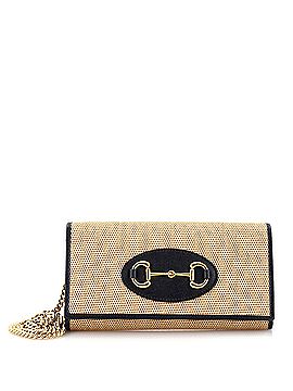 Gucci Horsebit 1955 Chain Wallet Canvas with Leather (view 1)