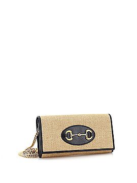 Gucci Horsebit 1955 Chain Wallet Canvas with Leather (view 2)