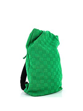 Bottega Veneta Fold Top Padded Backpack Intrecciato Effect Knit Medium (view 2)