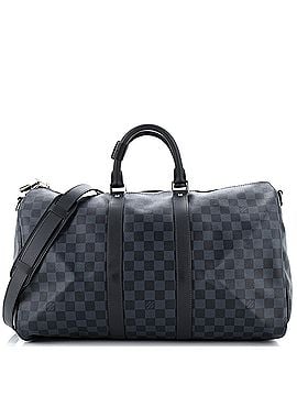 Louis Vuitton Keepall Bandouliere Bag Damier Cobalt 45 (view 1)