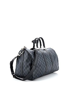 Louis Vuitton Keepall Bandouliere Bag Damier Cobalt 45 (view 2)