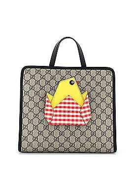 Gucci Children's Tote GG Coated Canvas with Applique Medium (view 1)