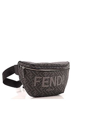 Fendi Zip Belt Bag Zucca Coated Canvas and Leather (view 2)