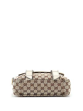 Gucci Double Belt Flap Messenger GG Canvas with Perforated Leather Small (view 2)