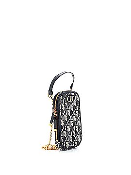 Christian Dior 30 Montaigne Phone Holder on Chain Oblique Canvas (view 2)