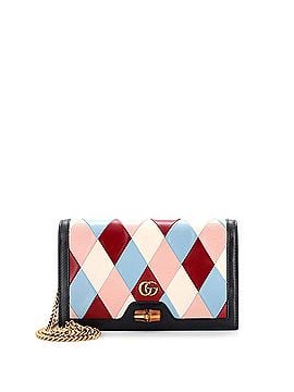 Gucci Diana Wallet on Chain Patchwork Leather (view 1)