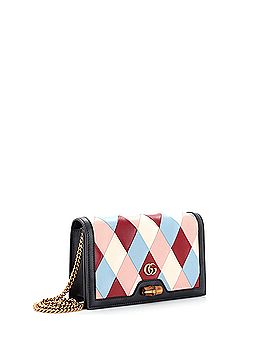 Gucci Diana Wallet on Chain Patchwork Leather (view 2)