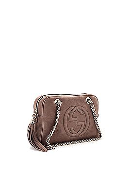 Gucci Soho Chain Zip Shoulder Bag Nubuck Small (view 2)