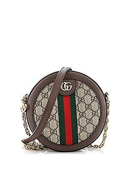 Gucci Ophidia Round Shoulder Bag GG Coated Canvas Mini (view 1)