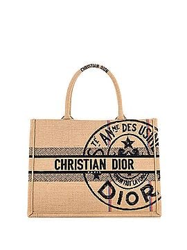 Christian Dior Book Tote Embroidered Canvas Medium (view 1)