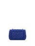 Chanel 100% Textile Blue Classic Single Flap Bag Quilted Tweed Mini One Size - photo 4