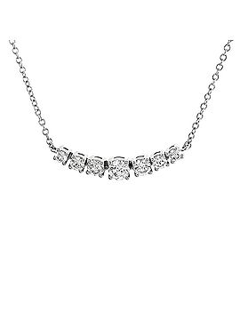 Tiffany & Co. East-West Pendant Necklace Platinum with Diamonds 0.37CT (view 1)