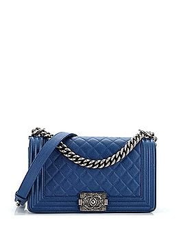 Chanel Boy Flap Bag Quilted Caviar Old Medium (view 1)
