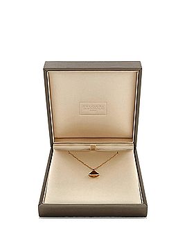 Bvlgari Divas' Dream Pendant Necklace 18K Rose Gold with Carnelian and Diamond Small (view 2)