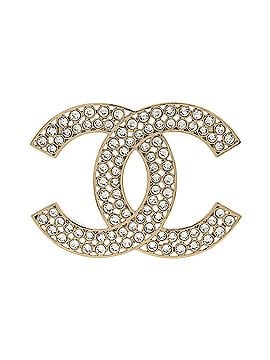 Chanel CC Brooch Metal with Crystals (view 1)