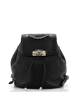 Chanel Data Center CC Flap Backpack Quilted Caviar Medium (view 1)