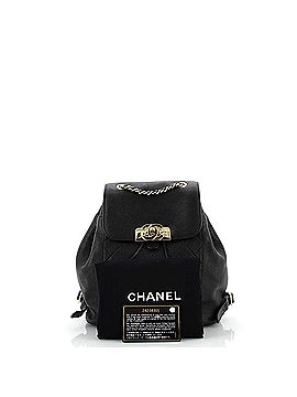 Chanel Data Center CC Flap Backpack Quilted Caviar Medium (view 2)
