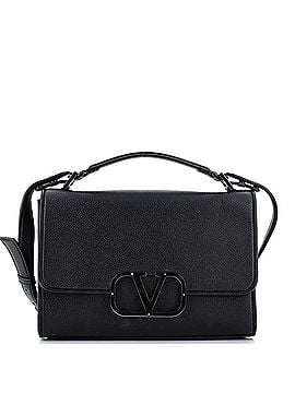 Valentino Garavani VLogo Type Shoulder Bag Leather Small (view 1)