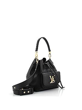 Louis Vuitton Lockme Pocket Bucket Bag Leather (view 2)