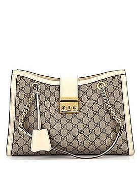 Gucci Padlock Chain Tote GG Coated Canvas Medium (view 1)