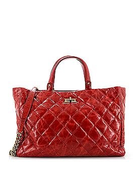 Chanel Rita Tote Quilted Glazed Crackled Calfskin Small (view 1)