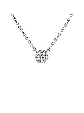 Tiffany & Co. Soleste Round Pendant Necklace Platinum with Diamonds 0.16CT (view 1)