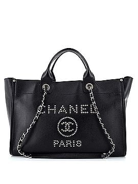Chanel Deauville Tote Studded Caviar Medium (view 1)