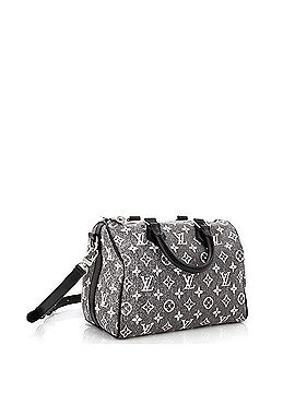 Louis Vuitton Speedy Bandouliere Bag Monogram Jacquard Denim 25 (view 2)