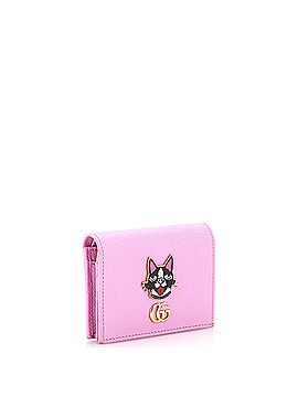 Gucci GG Marmont Flap Card Case Embellished Leather (view 2)