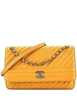 Chanel CC Flap Bag Diagonal Quilted Goatskin Large (view 1)