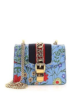 Gucci Sylvie Chain Shoulder Bag Printed Leather Mini (view 1)