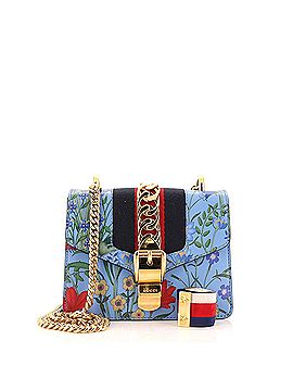 Gucci Sylvie Chain Shoulder Bag Printed Leather Mini (view 2)