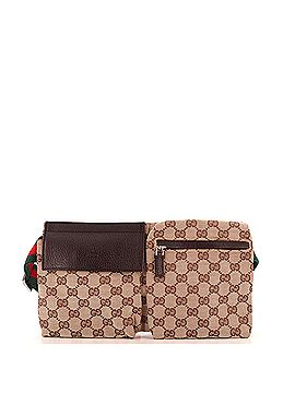Gucci Vintage Double Belt Bag GG Canvas Small (view 1)