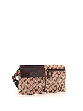 Gucci Vintage Double Belt Bag GG Canvas Small (view 2)