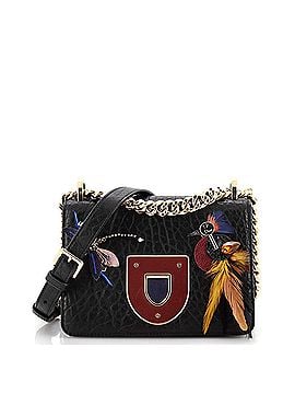 Christian Dior Diorama Club Flap Bag Leather with Applique Small (view 1)