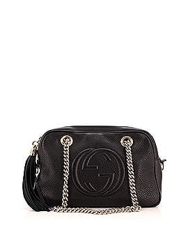 Gucci Soho Chain Zip Shoulder Bag Leather Small (view 1)