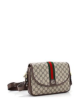 Gucci Ophidia Flap Shoulder Bag GG Coated Canvas Mini (view 2)