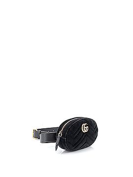 Gucci GG Marmont Belt Bag Matelasse Velvet (view 2)