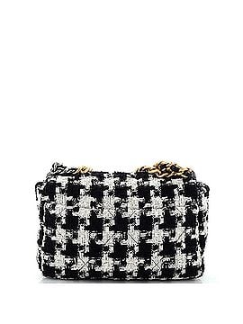 Chanel 19 Flap Bag Quilted Houndstooth Tweed and Ribbon Medium (view 2)