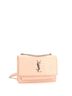 Saint Laurent 100% Leather Tan Sunset Chain Wallet Crocodile Embossed Leather One Size - photo 3