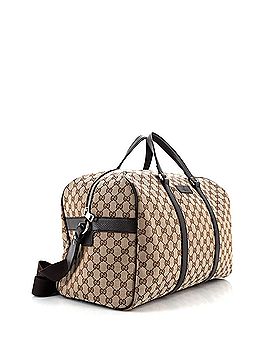 Gucci Convertible Boston Carry On Duffle Bag (Outlet) GG Canvas Medium (view 2)