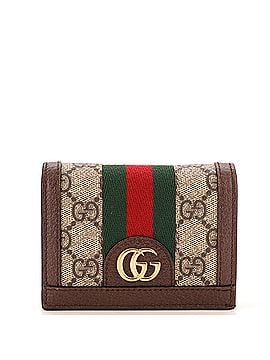 Gucci Ophidia Card Case Wallet GG Coated Canvas (view 1)