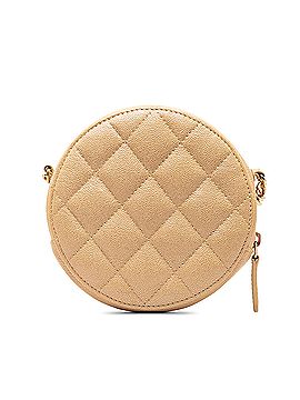 Chanel CC Quilted Caviar Round Crossbody (view 2)